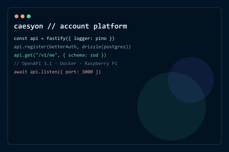 Caesyon Account Platform