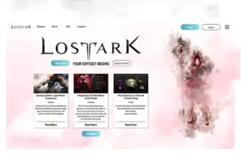 Lost Ark PC Website Redesign